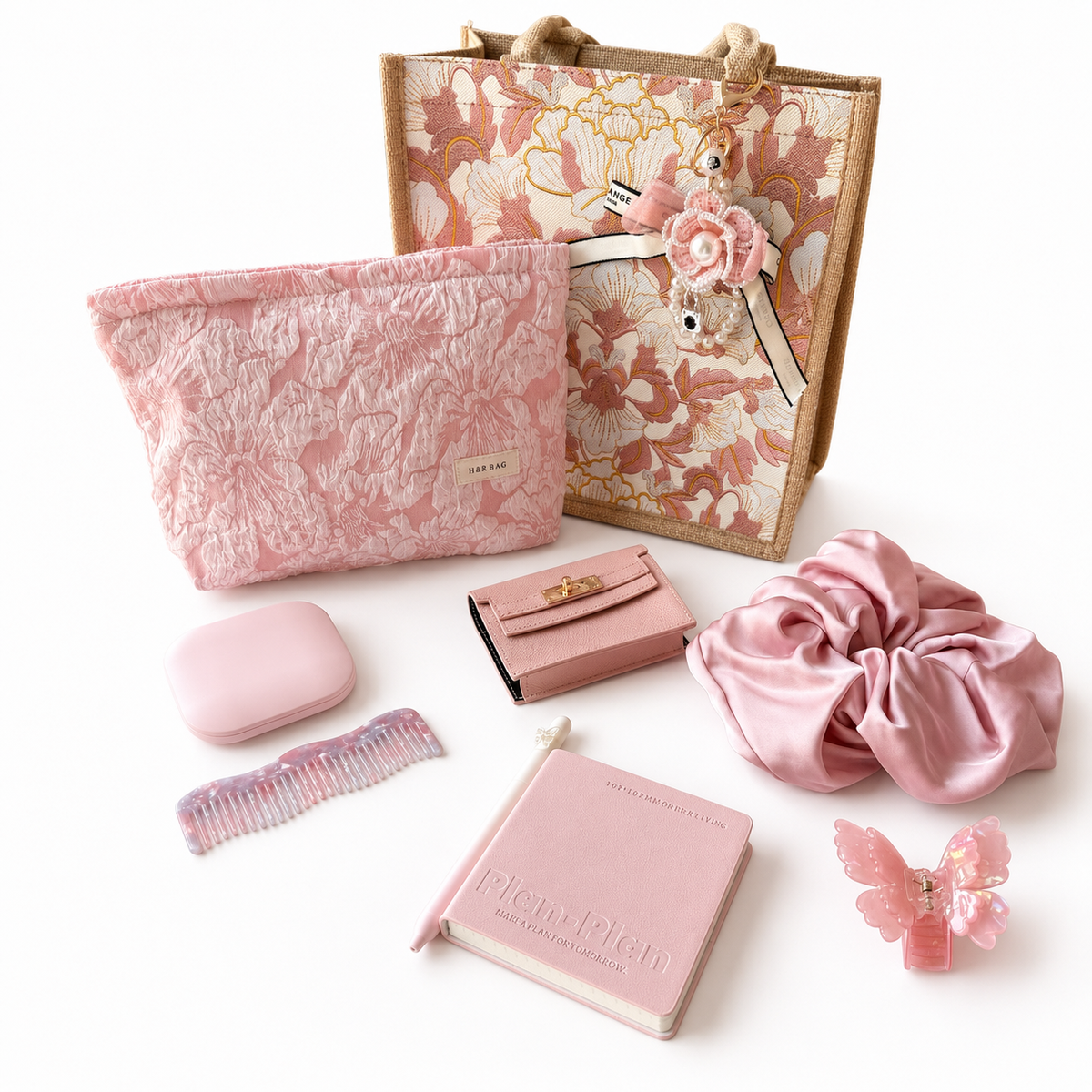 Blush Bloom Bundle – 10-Piece Tote & Everyday Essentials Set