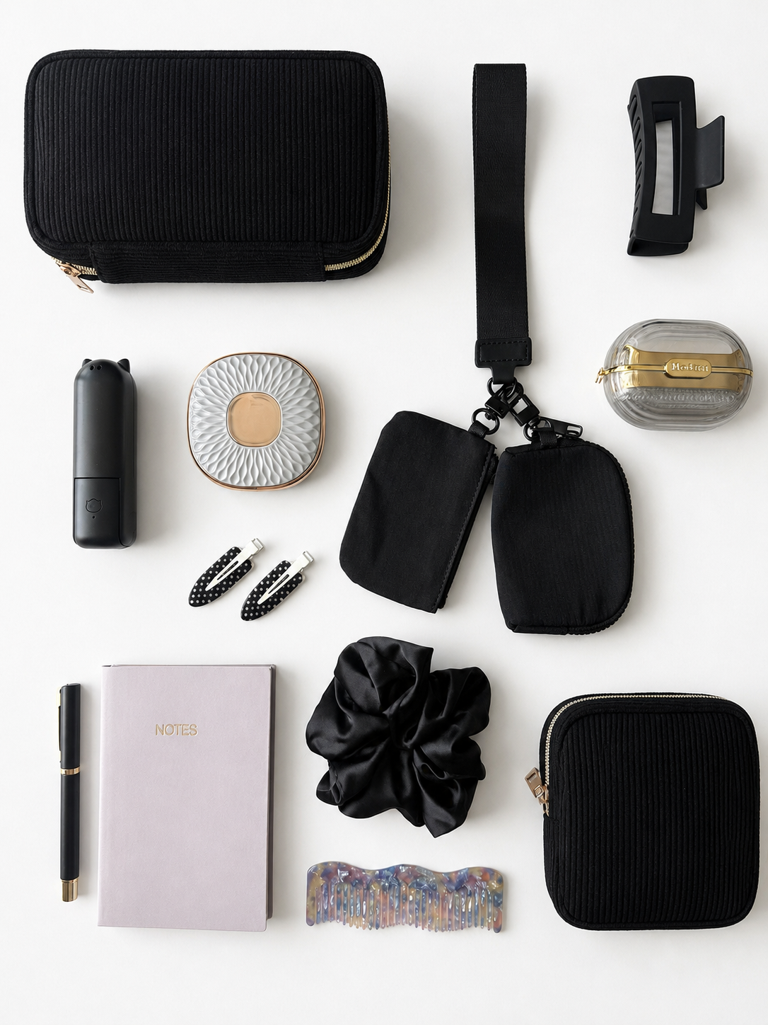 Midnight Edit Bundle – 15-Piece Everyday Bag Essentials Set