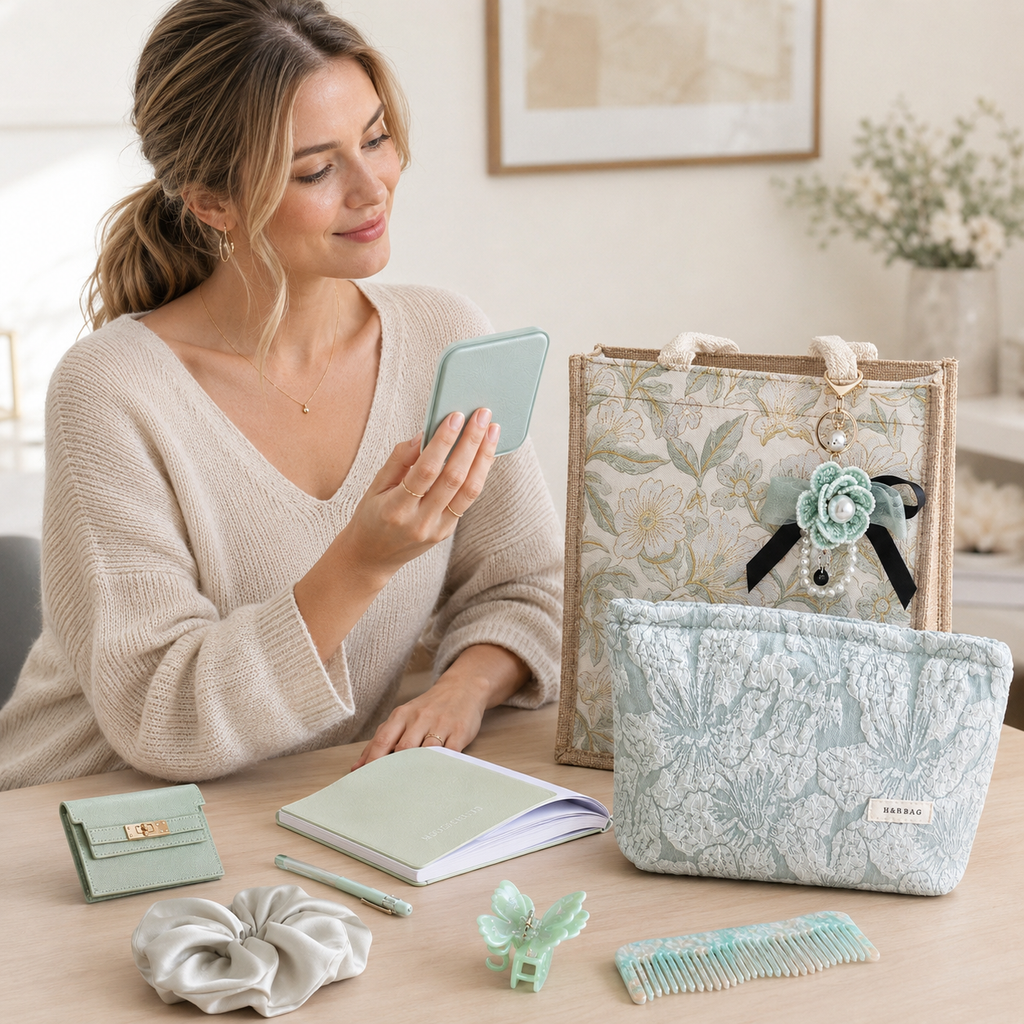 Sage Bloom Bundle – 10-Piece Tote & Everyday Essentials Set